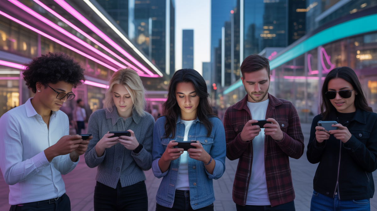Quels sont les jeux vidéo mobiles les plus attendus ? Illustration of smartphones as powerful gaming consoles in 2025.